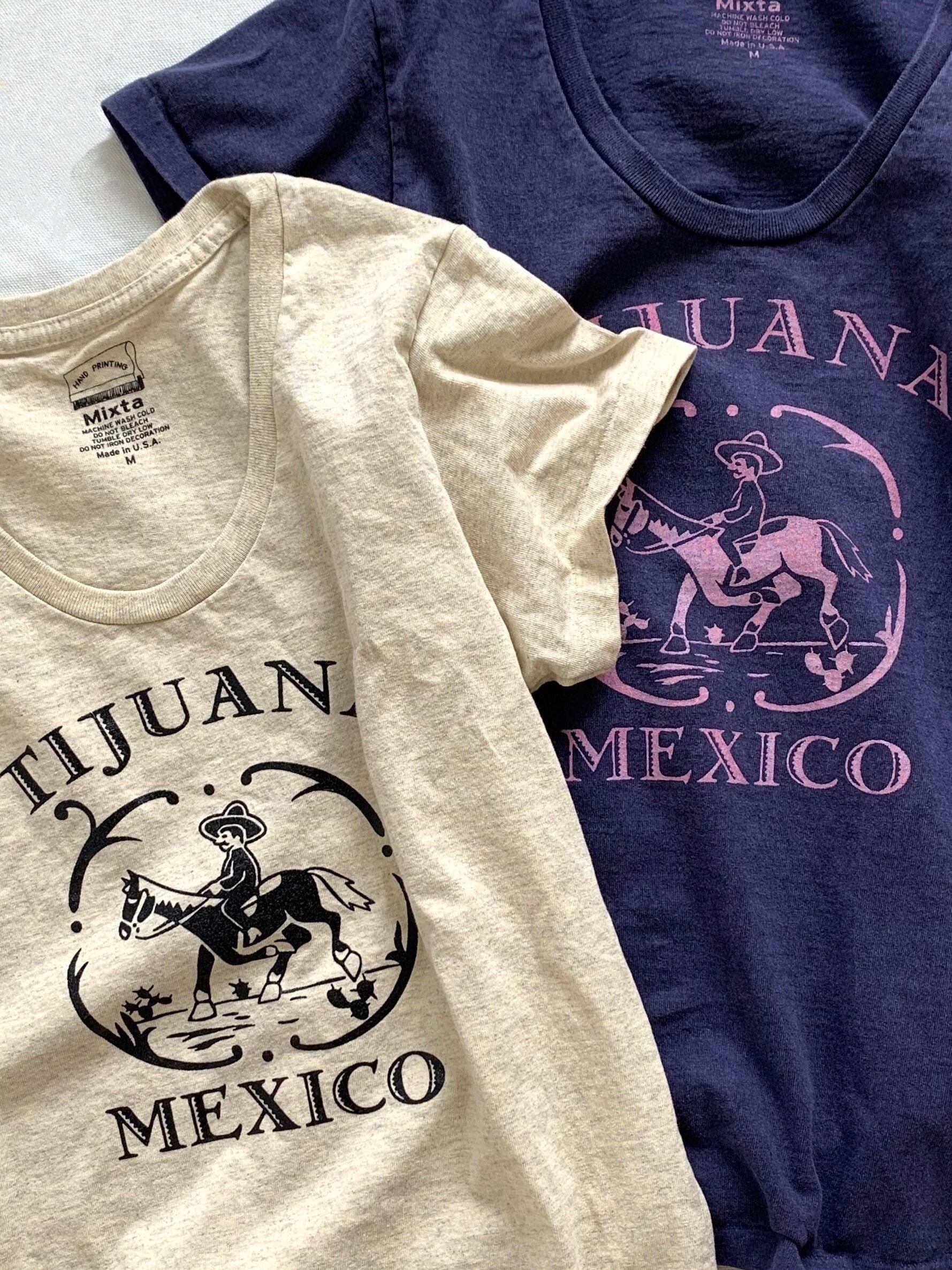 【Mixta】 ”TIJUNA20” U Neck T-shirts ミクスタ クルーネック Tシャツ ヴィンテージライク ロゴTシャツ コットン 半袖 Oatmeal Night Ocean KOKOのサムネイル