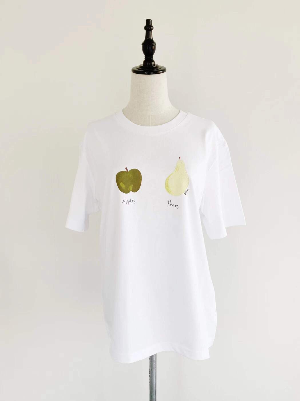 【JAKKE】 APPLES AND PEARS T-SHIRTS ジャッキー アップルアンドペアーTシャツ トップス プリントTシャツ オーガニックコットン ...