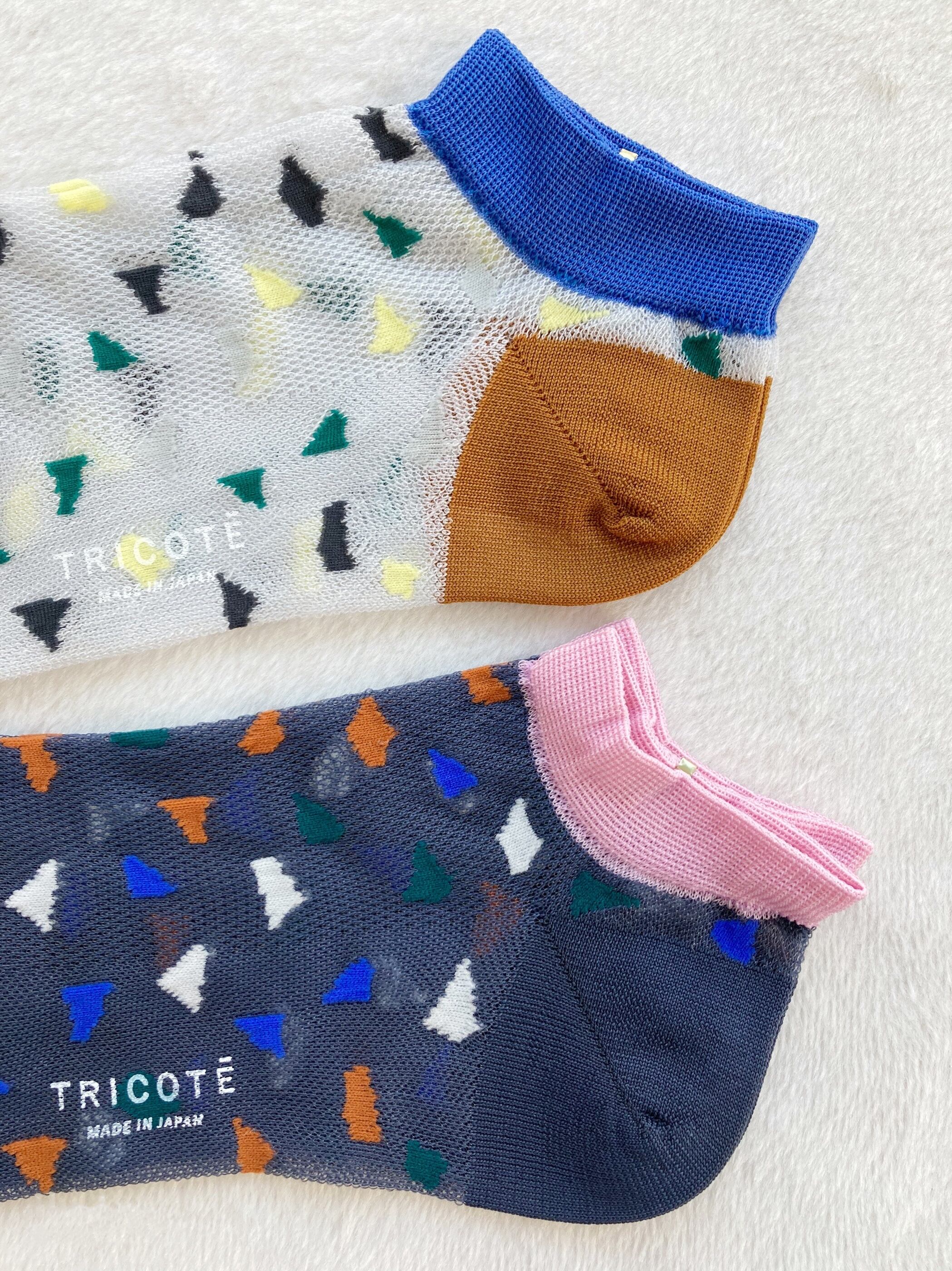【TRICOTÉ】 MESH TERRAZZO SNEAKERS SOCKS トリコテ メッシュ ソックス 靴下 ショ...