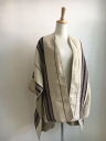 【EARIH】 PONCHO COAT アーリ ポンチョ コート リバーシブル 総柄 撥水加工 ナイロン ベージュ レディース CA2021 KOKO