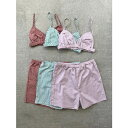 【WANDERUNG】 ワンデルング Stripe Shorts ストライプ ショーツ Green Pink Brown　KOKO 爽やかなストライプ柄ショーツ 【WANDERUNG（ワンデルング）】旅に持って行きたくなるワードローブをコンセプトに2020春夏よりスタートした注目ブランド。WADERUNGにはフォーマル、リラックス、ドレスアップ、カジュアル、たくさんの要素が詰まっている。さわやかなストライプ生地で仕立てたショーツ。お揃いのブラとの合わせがおすすめ。 2