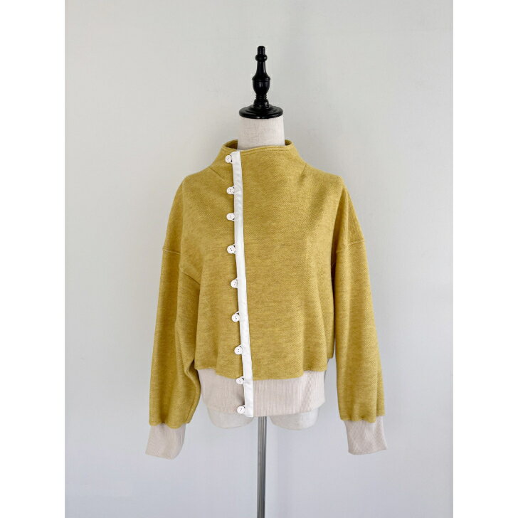 【mint designs】 Loop Jacket ミントデザインズ SW1CD01 Mustard マスタード ウールジャケット 秋冬 レディース