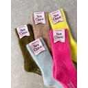 【MARCOMONDE】 mohair ribbed socks マルコモンド 靴下 モヘア リブソックス 5色 レディース 2023AW Yellow Pink Blue Beige Khaki KOKO