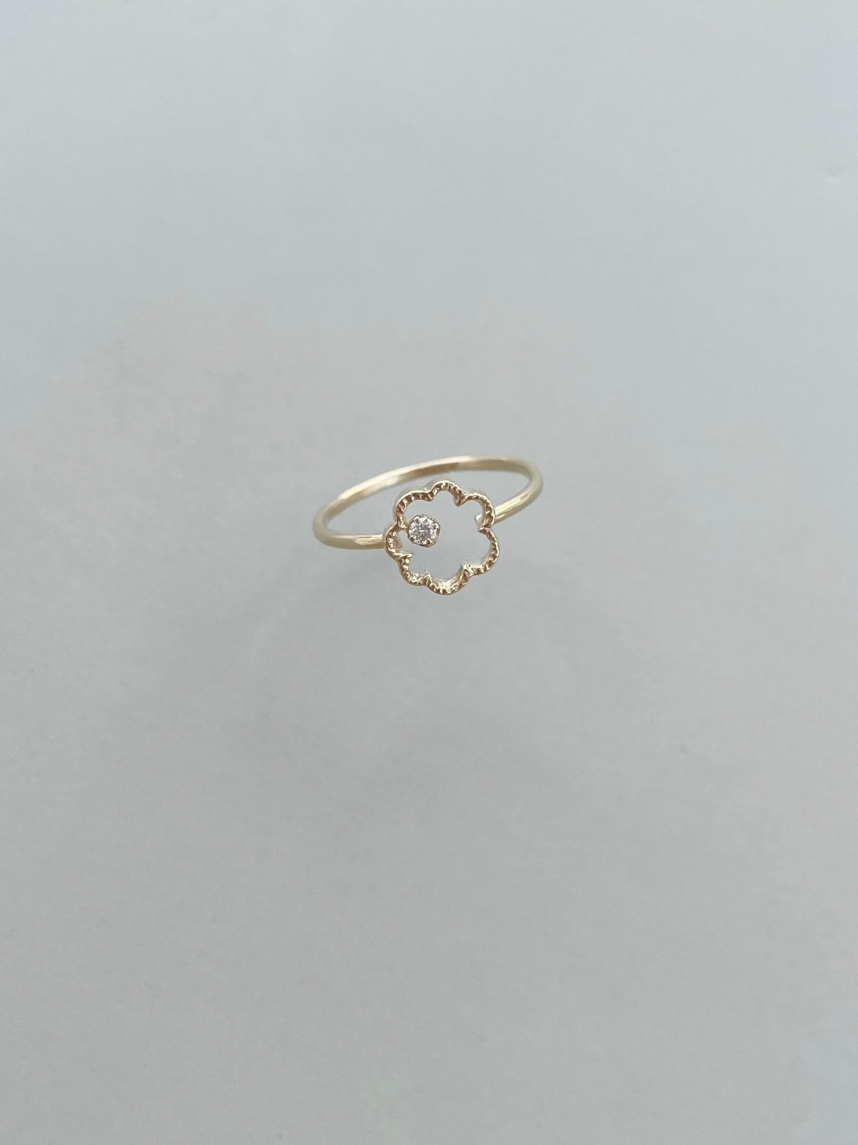 【KAORU】 ”Mimosa” Diamond Ring カオル ミモザ ダイヤモンドリング 指輪 花モチーフ イエローゴールド ダイヤモンド レディース RK10-706-DIA KOKO