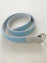 【PASTEL d'Occitanie】 BELT パステルドクシタニ ベルト パステルブルー 染色 コットン 牛皮 カジュアル Matin Blue フランス...