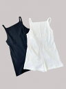 【twosome】 フリルストライプジャージロンパース T2412-03001 トゥーサム White Black ルームウェア KOKO