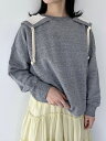 【twosome】 ネップスウェットフーディ T2312-06004 トゥーサム パーカー レディース Off White Gray KOKO