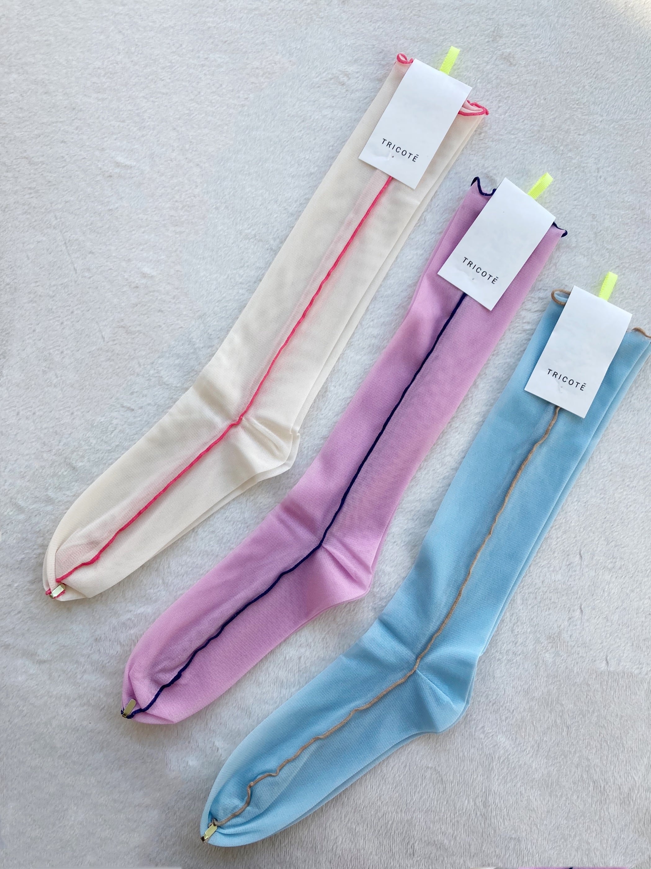 トリコテ 靴下 レディース 【TRICOTÉ】 MELLOW TULLE HIGH SOCKS トリコテ チュールソックス 靴下 レディース ハイソックス