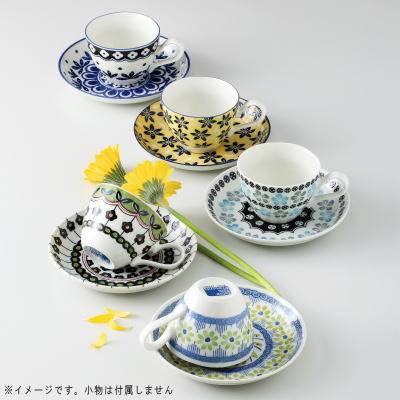 コーヒーカップ 5客セット。Pottery Field コーヒー碗皿揃え 【日本製/食器/電子レンジ対応/食器洗浄機対応/カップ＆ソーサー/ティーカップ/陶器/xc/美濃焼/洋食器/北欧/食器セット/結婚祝い/新築祝い/内祝い/お返し ギフト/贈り物/プレゼント【あす楽対応】