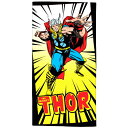 【 レジャーバスタオル 】THOR ソーポーズ（綿100％タオル）【マーベルコミックス 人気 ヒーロー キャラクター/ソー/かっこいい/カッコいい/大判バスタオル/ビーチタオル大きい/カラフル/海/海水浴/アウトドア/レジャー/大人/男性/おすすめ】【あす楽対応】