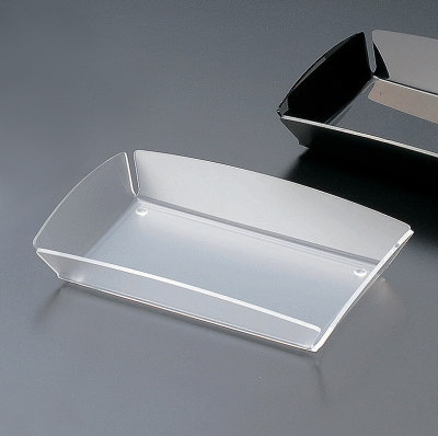 トレイ 小物置き アクリル製 アメニティトレー (小:クリアマット)【業務用/宿泊施設/サニタリー/洗面用品 収納/家庭用/浴室/洗面所/小物入れ/雑貨/シンプ...