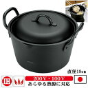 【 天ぷら鍋 蓋付き 日本製 】 IH対応 たっぷり深型鉄製揚げ鍋 18cm 【IH対応/ih/200V対応/電磁調理器対応/ガスコンロ OK/鉄/鉄製/鉄分補給/注ぎ口付き/てんぷら鍋/深型/深い/深/国産/燕三条/キッチン用品/家庭用品/母の日/ギフト/誕生日/贈り物/プレゼント】