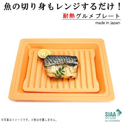 電子レンジ容器 フタ付き 耐熱グルメプレート レシピ付き 【日本製 レンジ対応 レンジでチン 魚 スチーム加熱 蒸し焼き ピラフ 焼きそば おこわ ハンバーグ レンジ調理 食洗機対応 手軽 簡単 調理 家庭用 キッチン用品 雑貨 調理器具 調理用品】【あす楽対応】