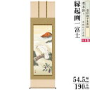 掛け軸 縁起物 長江桂舟 開運一富士二鷹三茄子 洛彩緞子本表装 尺5 桐箱入 1個 日本製 送料無料 名画複製 縁起画 開運絵 慶事飾り 年末年始 新年 初夢 ...
