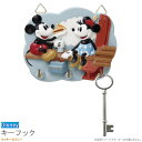 キーフック ミッキー&ミニー ディズニー キャラクターグッズ かわいい 3連フック 壁掛け カギ 鍵 収納 フック 鍵掛け カギ掛け 鍵かけ 玄関 入口 ミッキ...