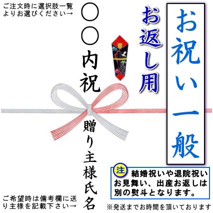 ◆◆◆【一般のお祝い、お返し用のし】蝶結び熨斗 1枚■ご注意ください■※結婚祝いのお返しや出産内祝い、退院祝いやお見舞いのお返しはこの熨斗ではありません。別の商品ページにあります。※名入れ文字はDF太楷書体NJ2でプリンター印刷となります。