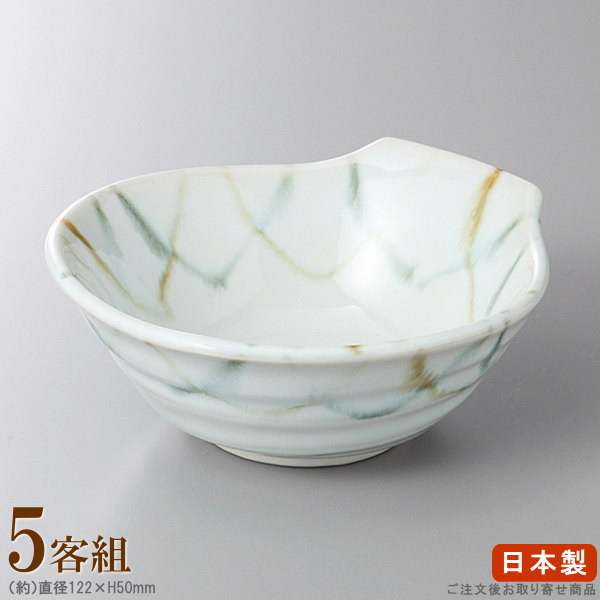 【 和食器 とんすい 小鉢 シリーズ 】 ウノフ十草とん水×5個 【日本製/国産/5枚 セット/トンスイ/業務..