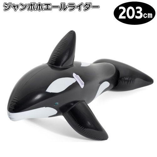 フロート 水遊びジャンボ ホエールライダー 203cm波乗り シャチ しゃち かわいい ビーチ アニマル フロート プール ナイトプール 浮き輪 うきわ 浮輪 ビーチ 浮き具 海水浴 海 マリングッズ 水泳 女の子 男の子 子供 こども マリンスポーツ xd 即発対応のサムネイル