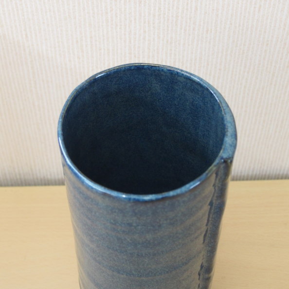 花瓶 陶器 ナマコ巻き型8号花瓶 直径約11cm 日本製 美濃焼 和風 花器 花生 花立て 筒型 フラワーベース インテリア かびん 通販 販売 玄関 和室 茶室 床の間 業務用 旅館 客間 応接室 新築祝い xc 結婚祝い 開業祝い お祝い 贈り物 ギフト プレゼント 即発対応 [2]