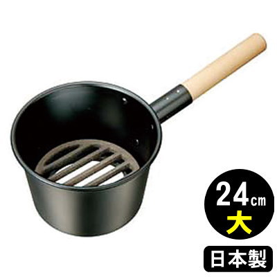 【火起こし器 日本製】木柄 鉄製 ジャンボ 火起し 24cm 大【業務用/家庭用/プロ/火おこし/炭おこし/火起こし/火おこし器/キャンプ/レジ..