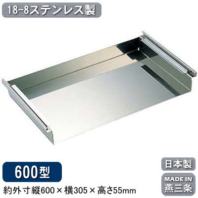 作り板 日本製 燕三条製 送料無料18-8ステンレス製 作り板 600型チリトリ型 ちりとり型 抜き板 お刺身 料理 仕込み中の食材 仮置き場 一時置き場 展示販売 調理道具 調理器具 厨房道具 厨房器具 日本料理 和食 料亭 積み重ね 重ね置き キッチン用品 キッチンツール
