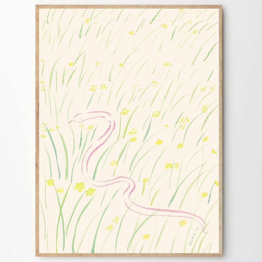 THE POSTER CLUB ポスタークラブ Daffodils and Snake 50×70cm Oamul