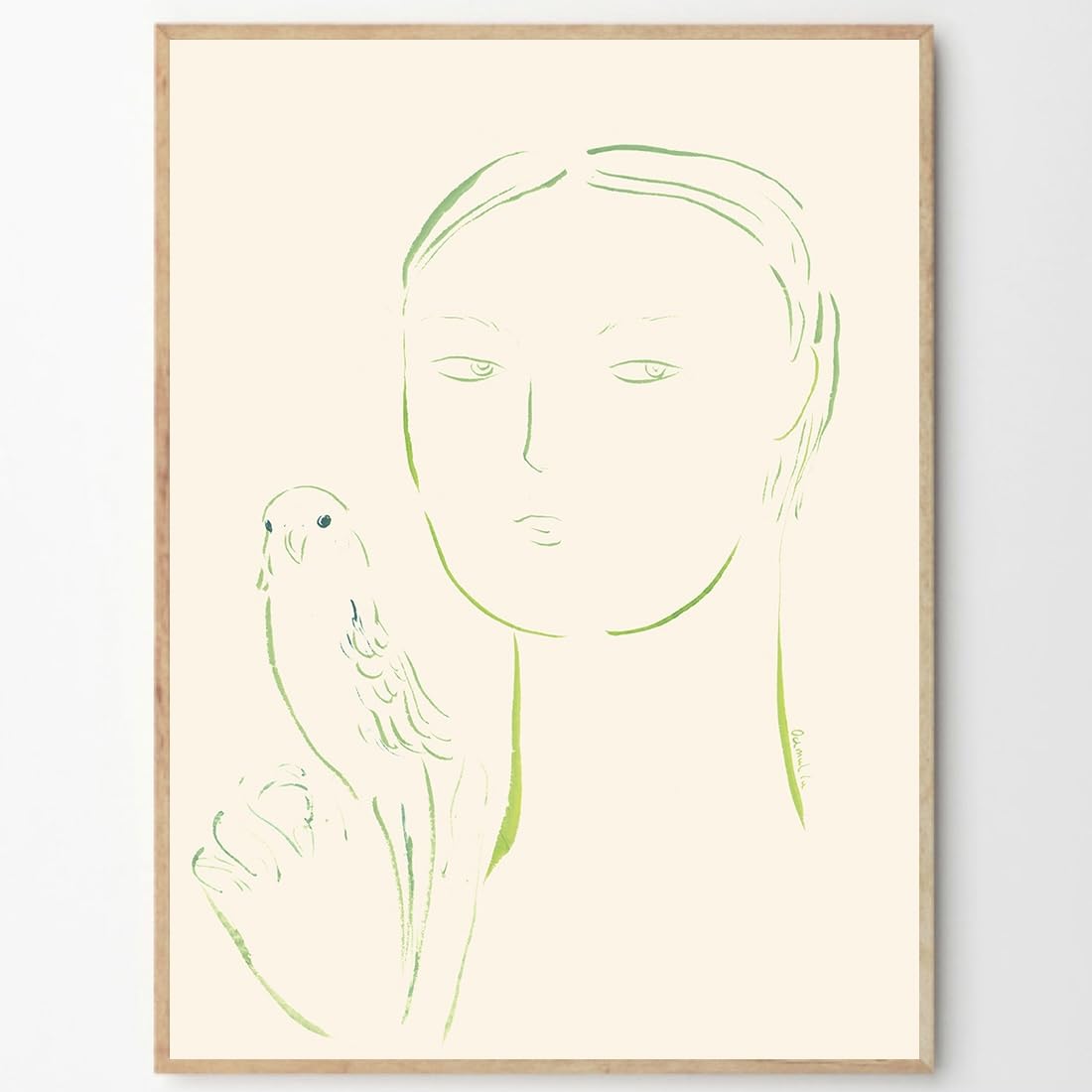 THE POSTER CLUB ポスタークラブ Boy and Parrot 02 50×70cm Oamul