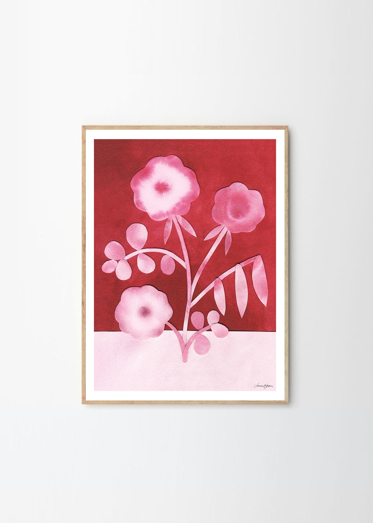 THE POSTER CLUB ポスタークラブ Pink Peas in Bloom 50×70cm Anna Ravn Bjorn