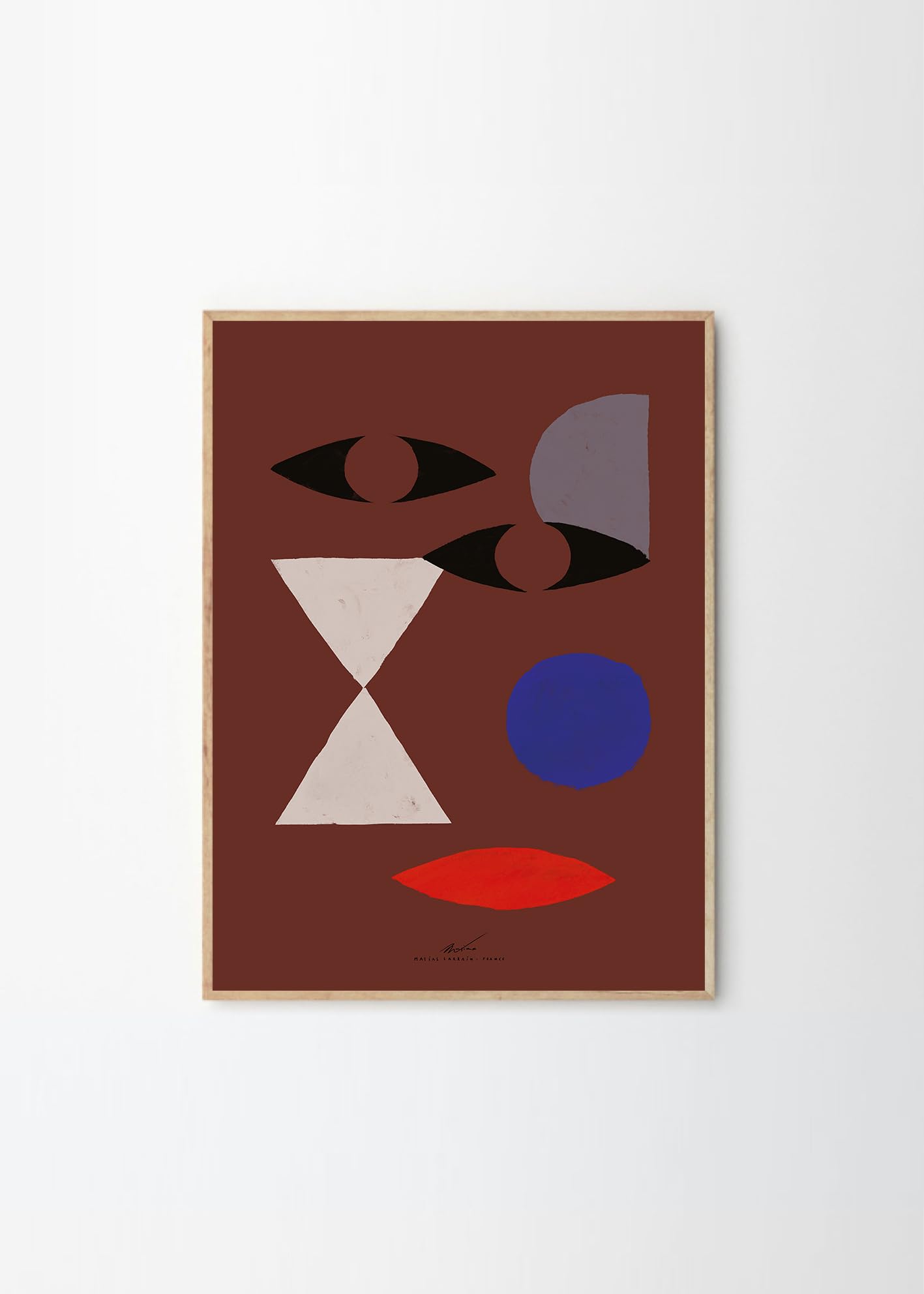 THE POSTER CLUB ポスタークラブ Abstract Face 30×40cm Matias Larrain
