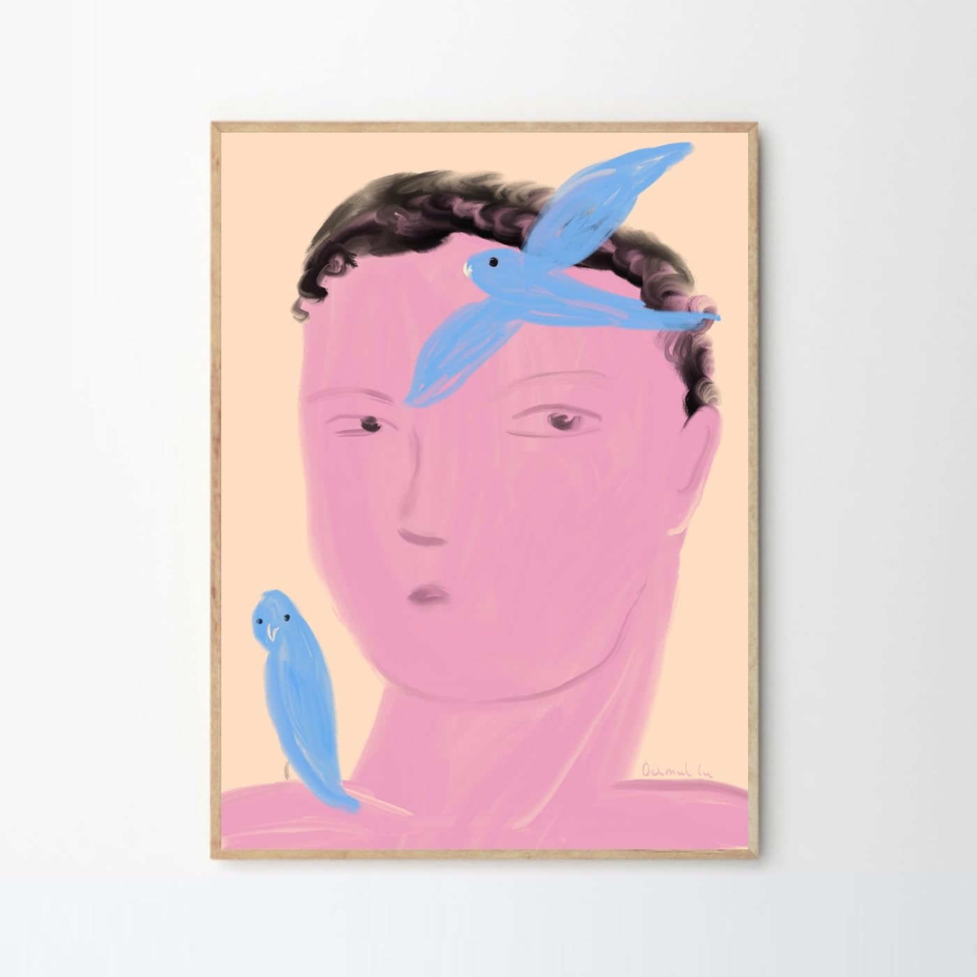 THE POSTER CLUB ポスタークラブ Boy and Parrot 30×40cm Oamul