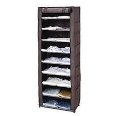 カバー付き収納ラック 9段