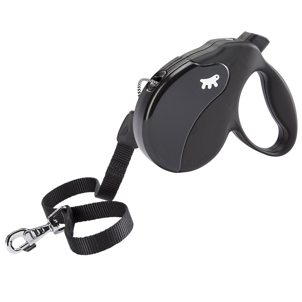 Collars, Harnesses, Leashes - ファープラスト アミーゴ コード リード ブラック 犬 Lサイズ 5m