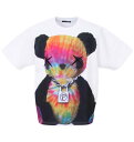 大きいサイズ★メンズ FUNKY PANDA by in the atticタイダイ柄エンボス半袖Tシャツ