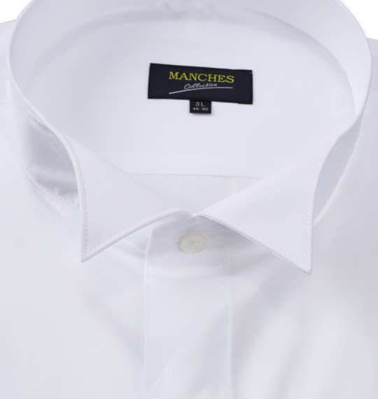 大きいサイズ★メンズ MANCHES COLLECTIONウイングカラー長袖シャツ