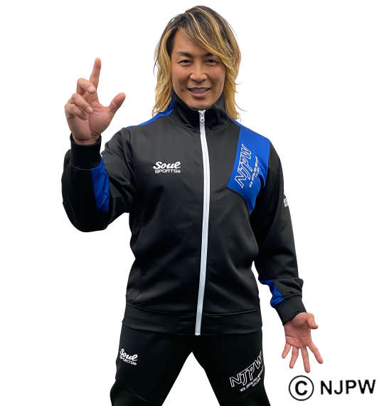 大きいサイズ★メンズ SOUL SPORTS×新日本プロレス長袖ジャージセット