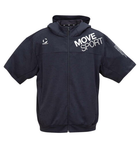 大きいサイズ★メンズ MOVESPORTSUNSCREEN半袖フルジップパーカー 大きいサイズ★メンズ MOVESPORTSUNSCREEN半袖フルジップパーカー