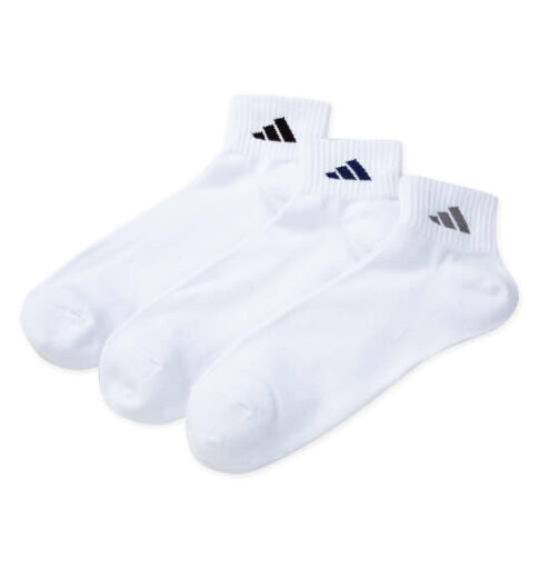 大きいサイズ★メンズ adidas3Pつま先かかと補強消臭ショート丈ソックス 大きいサイズ★メンズ adidas3Pつま先かかと補強消臭ショート丈ソックス