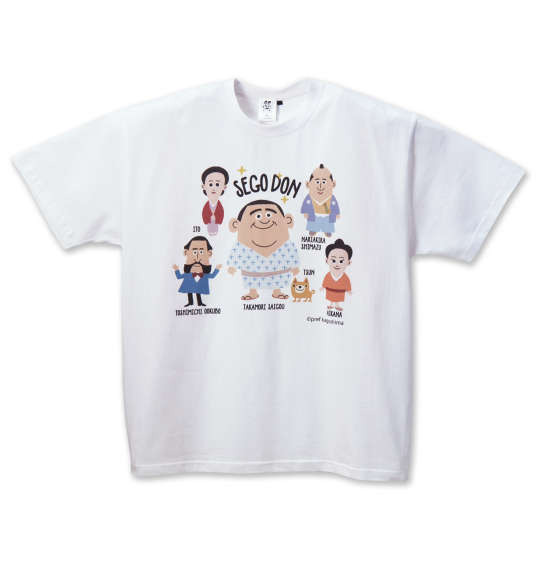 大きいサイズ メンズ 西郷どんどん!かごんま!半袖Tシャツ キングサイズ 3L/4L/5L/6L