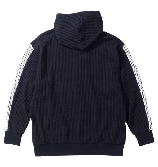 大きいサイズ★メンズ in the atticビッグワッフル切替フルジップパーカー