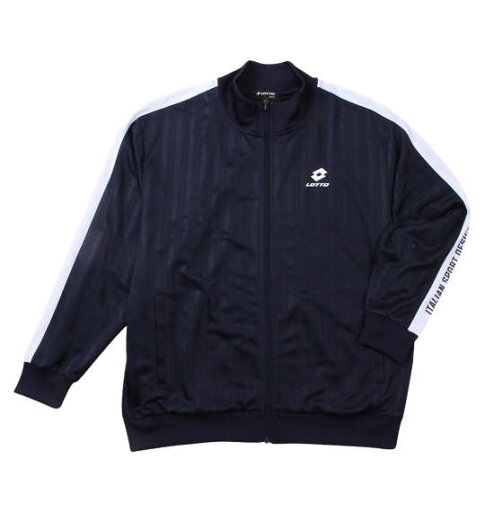 大きいサイズ★メンズ LOTTOシャドーストライプジャージジャケット 大きいサイズ★メンズ LOTTOシャドーストライプジャージジャケット