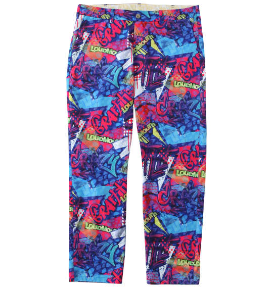 大きいサイズ★メンズ LOUDMOUTHストレッチツイル柄ロングパンツ