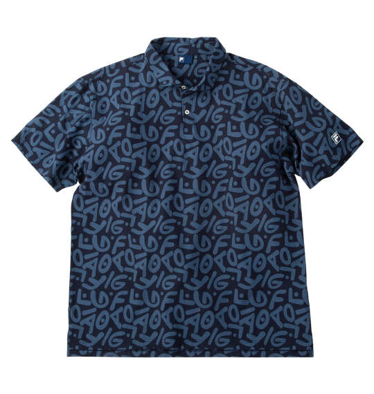 乐天商城 - 大きいサイズ★メンズ FILA GOLFニットサッカーロゴプリント半袖シャツ