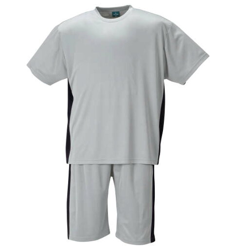 大きいサイズ★メンズ COLLINSハニカムメッシュ脇切替半袖Tシャツハーフパンツセット 大きいサイズ★メンズ COLLINSハニカムメッシュ脇切替半袖Tシャツハーフパンツセット