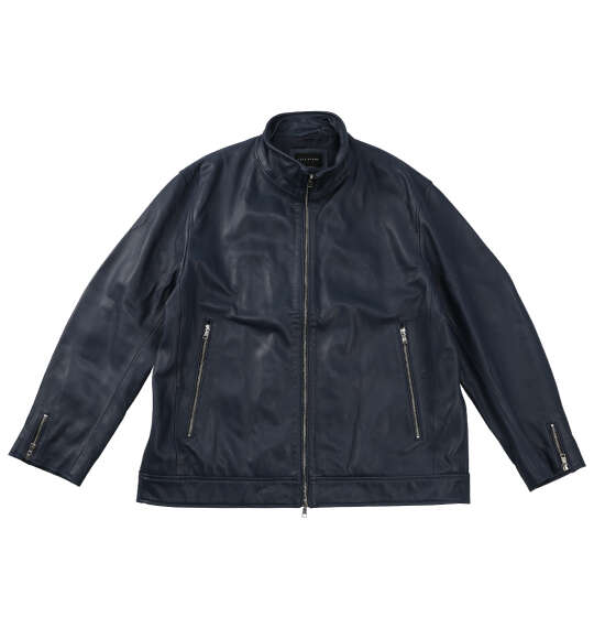 Leather Jacket - 大きいサイズ★メンズ TETE HOMMEスタンドカラーレザーブルゾン