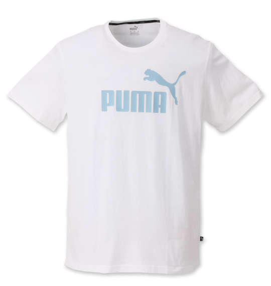 大きいサイズ メンズ PUMAエッセンシャルロゴ半袖Tシャツ キングサイズ 3L/4L/5L/6L