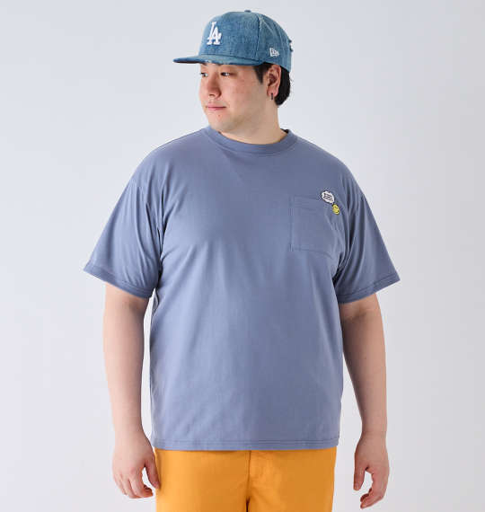 Rakuten - 大きいサイズ★メンズ SMILEY FACET/C天竺ポケット付刺繍半袖Tシャツ
