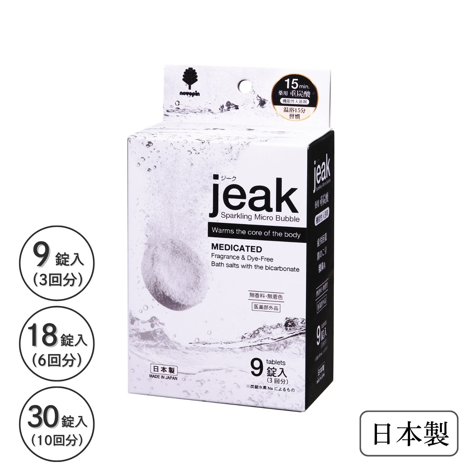乐天商城 - 紀陽除虫菊 薬用jeak [ 9錠(3回分) / 18錠(6回分) / 30錠(10回分) ]