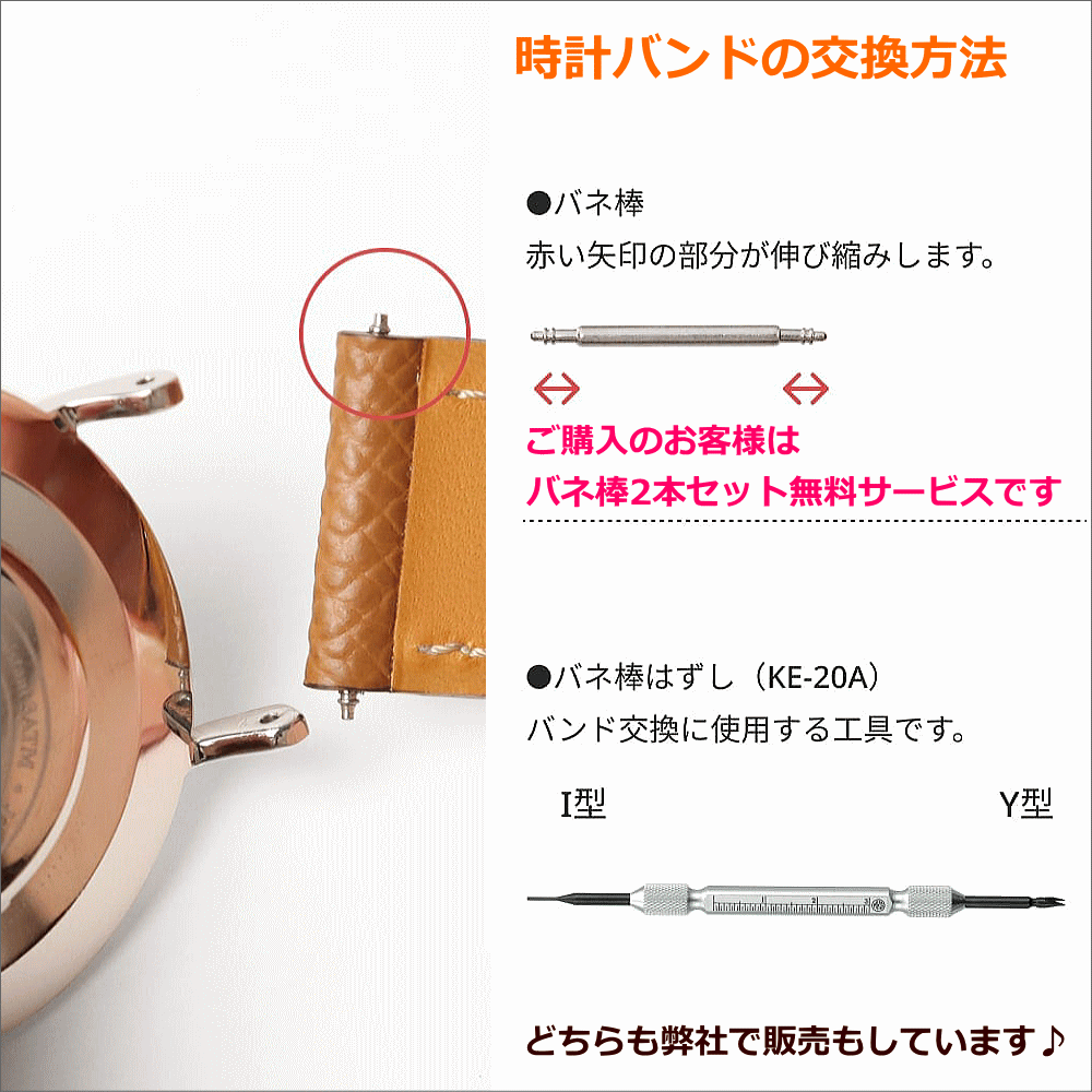 腕時計バンド交換工具 ウォッチバンド交換用工具 BAMBI バンビ社製 ウォッチギア バネ棒外し 簡易式 腕時計のベルト交換に使う工具 ウォッチ革バンド交換用 メタルバンド交換用 バンド調節用 メタルバンド調節用 コマ取り用 バンド調整用 メタルベルト調節用 基本即日発送