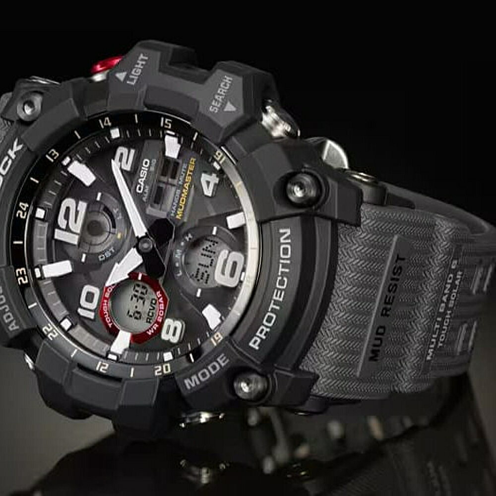 ウォッチ メンズウォッチ 腕時計 文字入れ 名入れ 文字刻印 CASIO G-SHOCK gショック ジーショック MASTER OF G MUDMASTER 電波ソーラー MULTIBAND6 登山用 防災用 泥に強い アウトドア キャンプ 記念品 刻印サービス 入学記念 卒業記念 就職祝い 成人祝い ギフトウォッチ