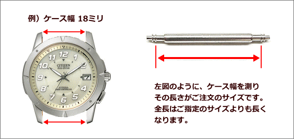 ウォッチ用/腕時計用 バネ棒販売(2本セット)...の紹介画像2